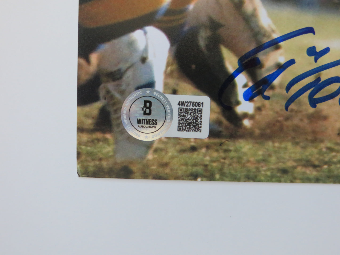 ED TOO TALL JONES SIGNED COWBOYS 8x10 BAS