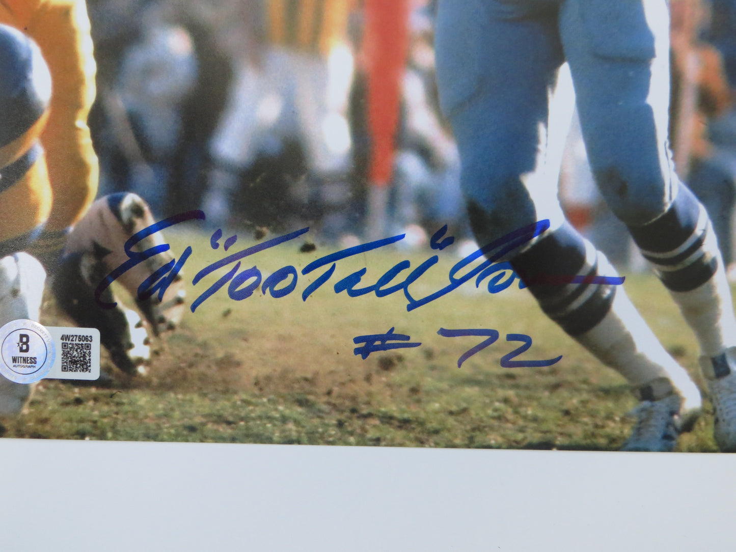 ED TOO TALL JONES SIGNED COWBOYS 8x10 BAS