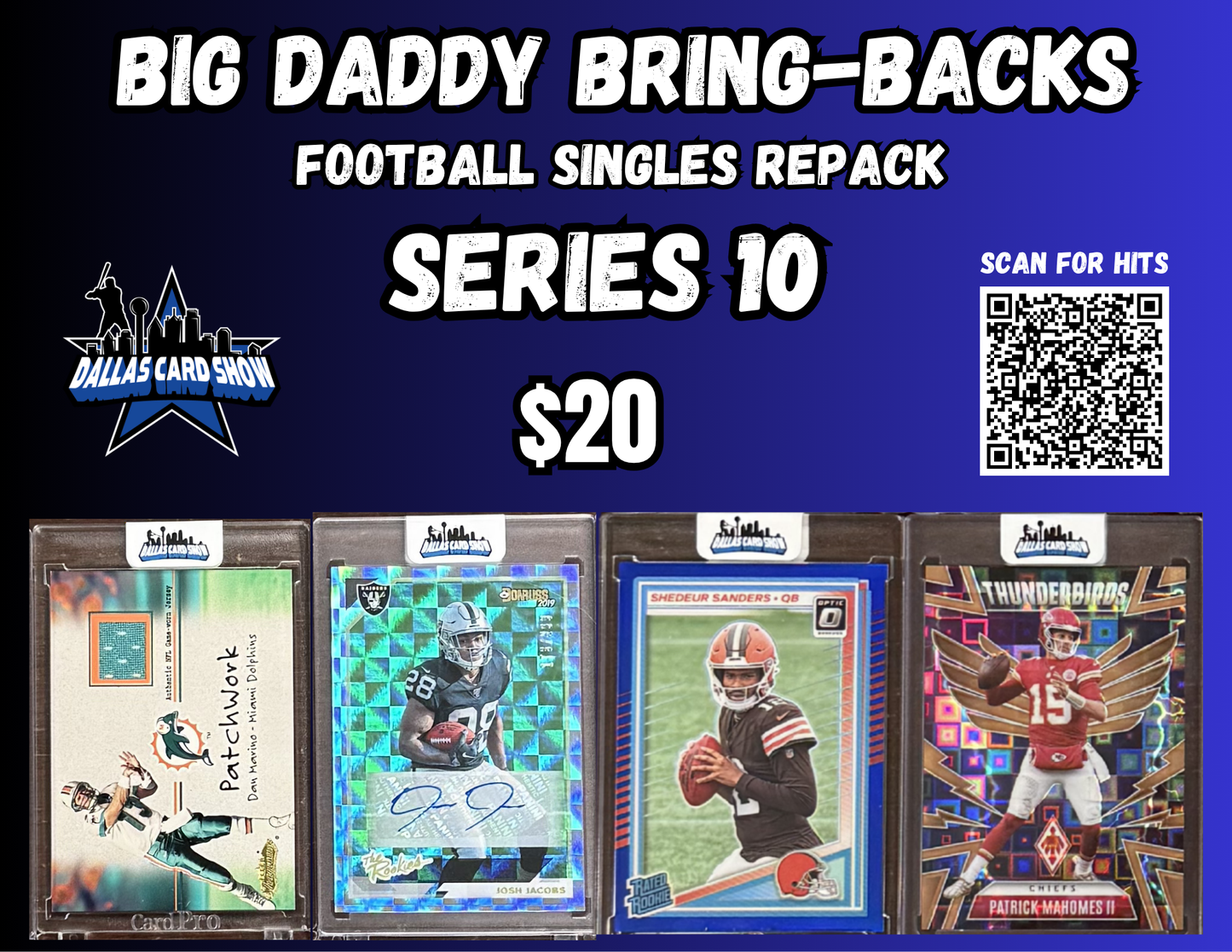 Big Daddy Bring-Backs $20 Football Single Repack Series 10
