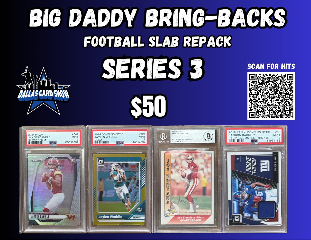 Big Daddy Bring-Backs $50 Football Slab Repack Series 3