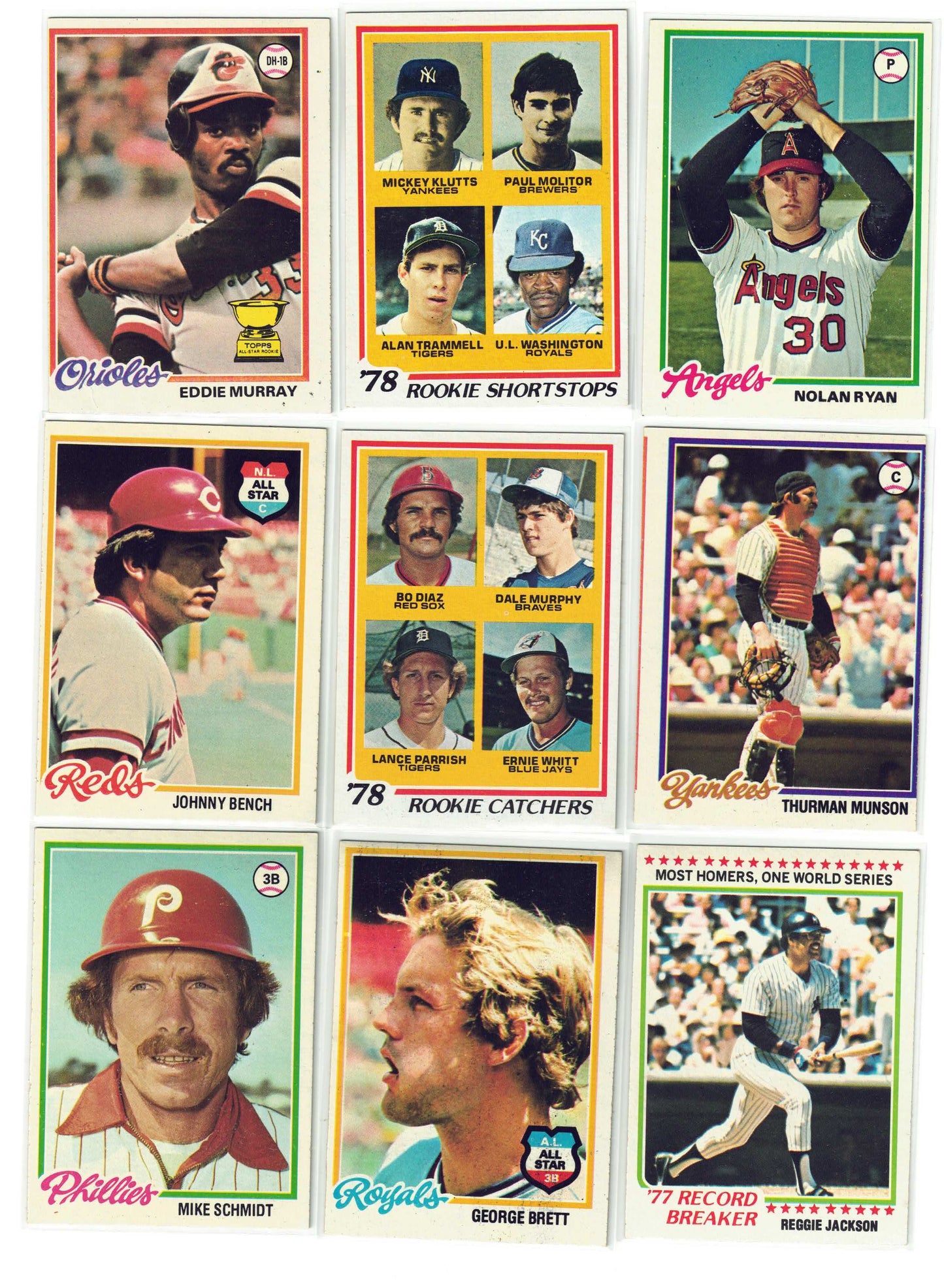 1978 Topps Baseball Complete Set (726) MOLITOR MURRAY ROOKIE RC