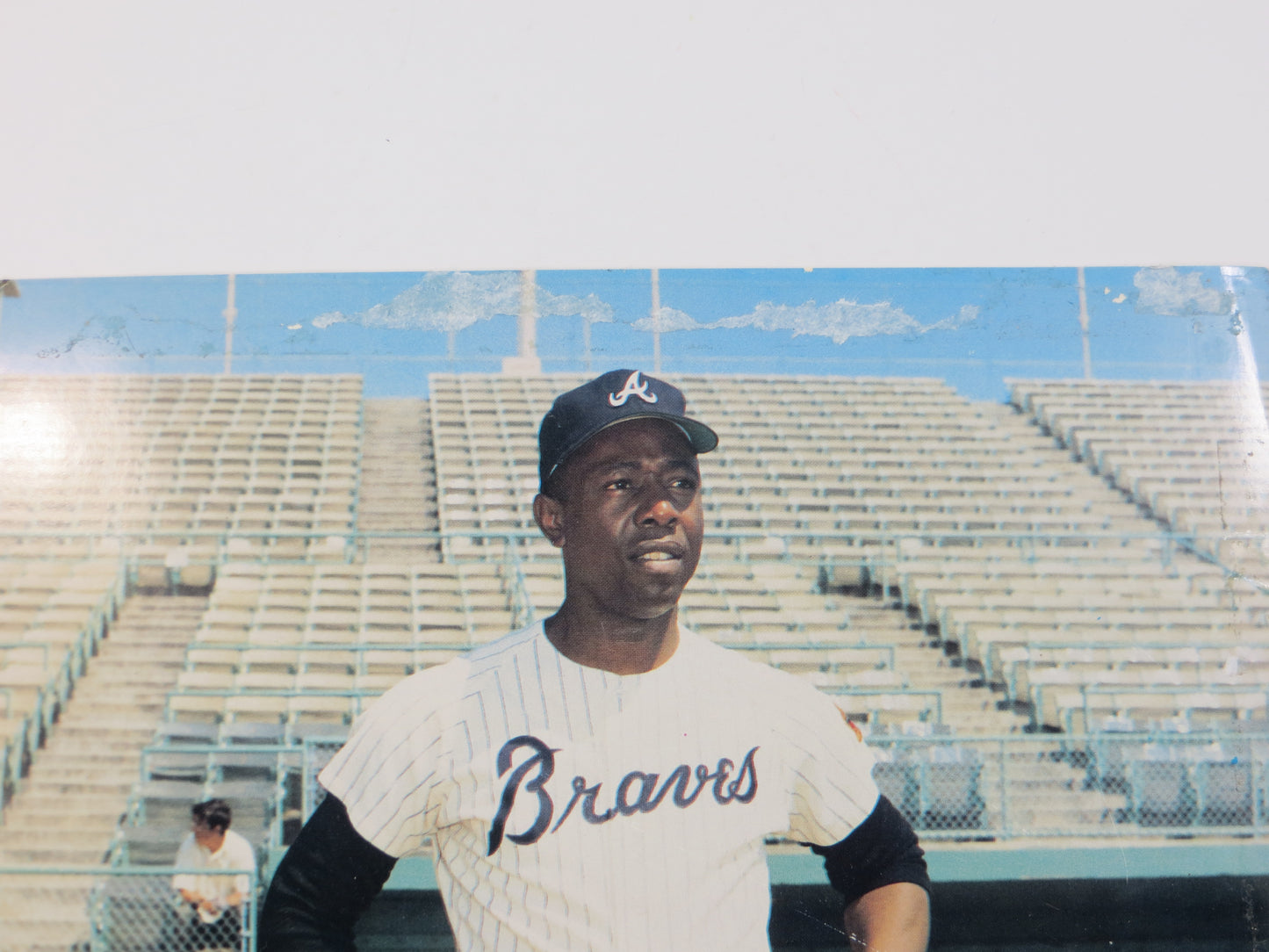 HANK AARON SIGNED BRAVES 8x10 JSA