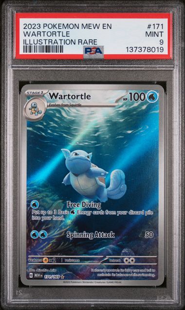 2023 Pokemon - Wartortle (Illustration Rare) - 171/165 S&V151 PSA 9