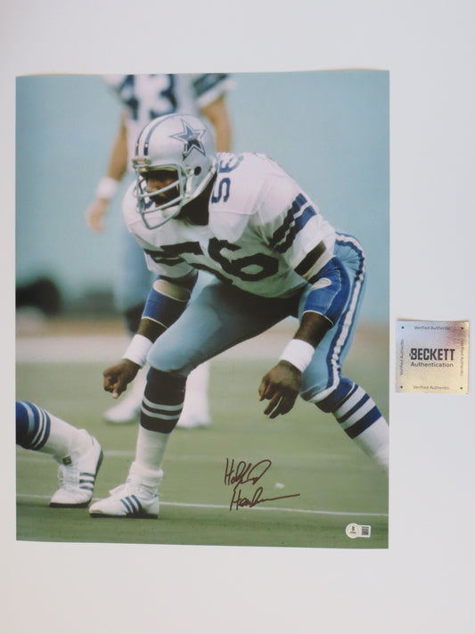 THOMAS HOLLYWOOD HENDERSON DALLAS COWBOYS SIGNED 16X20 PHOTO EYES BAS