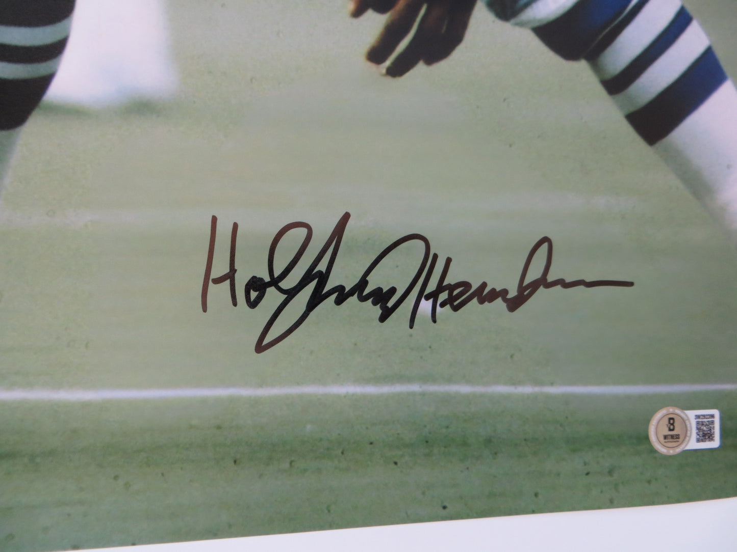 THOMAS HOLLYWOOD HENDERSON DALLAS COWBOYS SIGNED 16X20 PHOTO EYES BAS