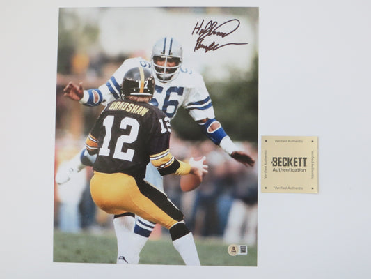 THOMAS HOLLYWOOD HENDERSON SIGNED BRADSHAW SACK 8X10 BAS