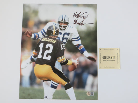 THOMAS HOLLYWOOD HENDERSON SIGNED BRADSHAW SACK 8X10 BAS