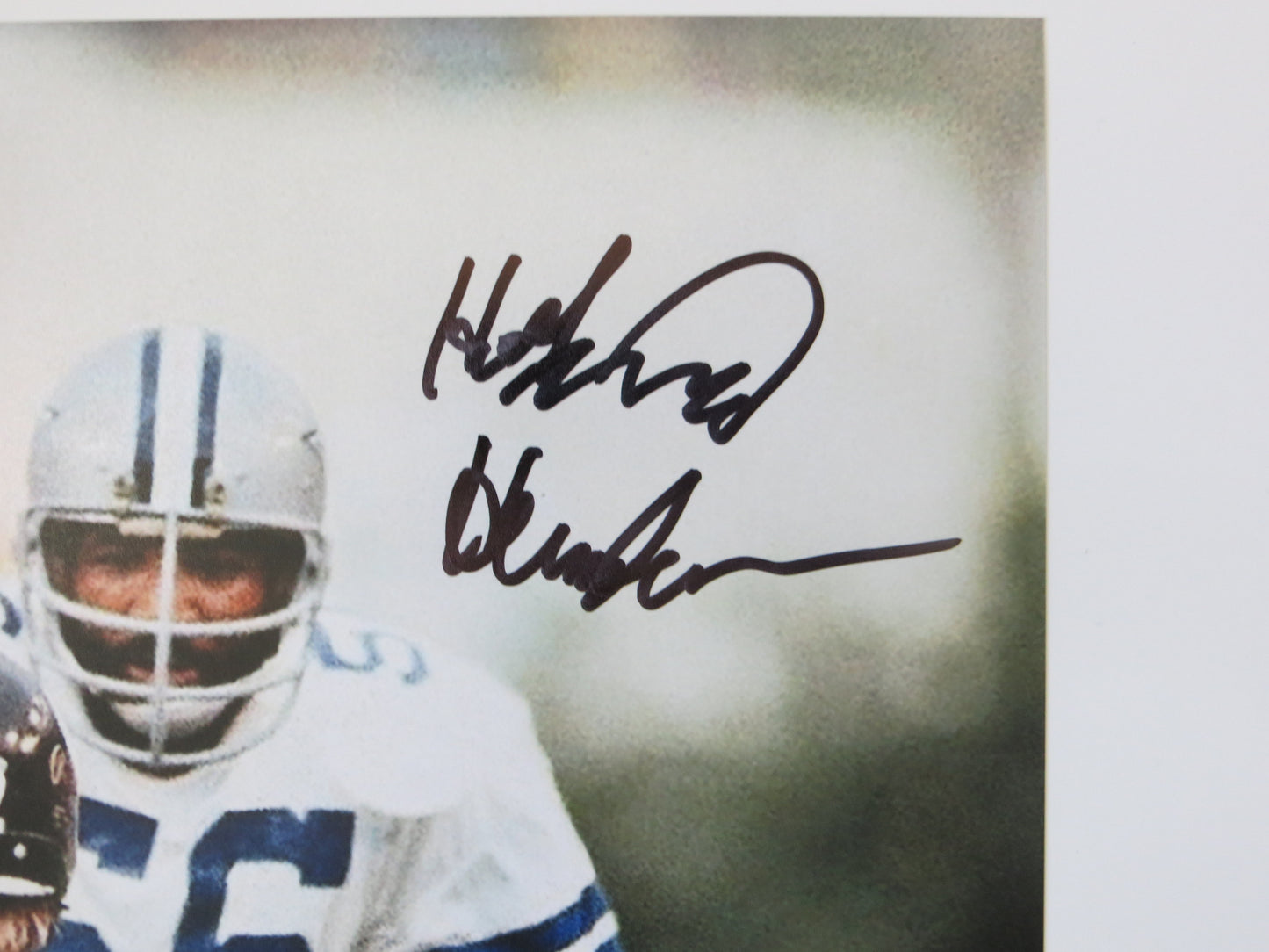 THOMAS HOLLYWOOD HENDERSON SIGNED BRADSHAW SACK 8X10 BAS