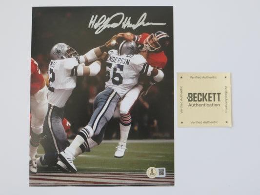 THOMAS HOLLYWOOD HENDERSON SIGNED 8X10 Super Bowl BAS COA