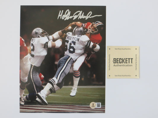 THOMAS HOLLYWOOD HENDERSON SIGNED 8X10 Super Bowl BAS COA