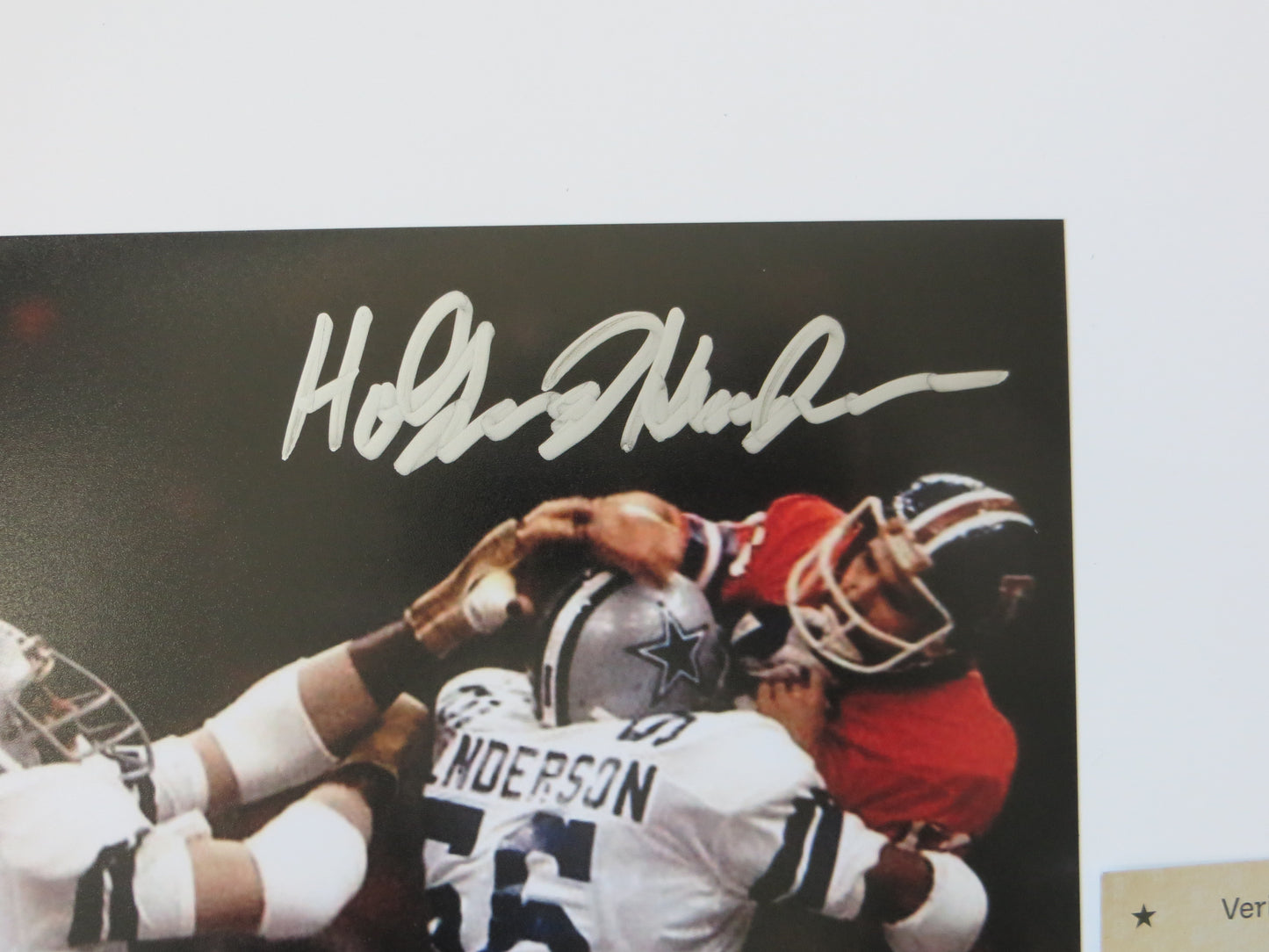 THOMAS HOLLYWOOD HENDERSON SIGNED 8X10 Super Bowl BAS COA