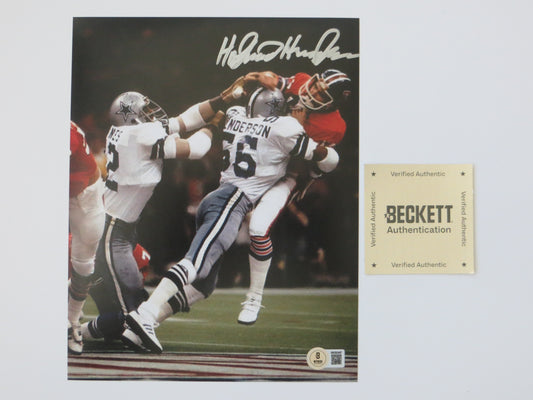 THOMAS HOLLYWOOD HENDERSON SIGNED 8X10 Super Bowl BAS COA