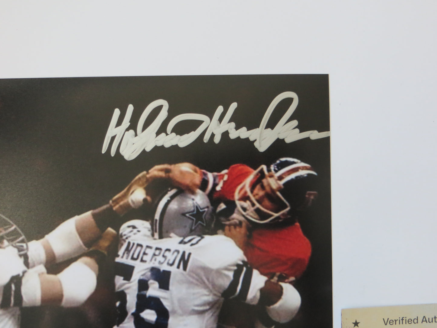 THOMAS HOLLYWOOD HENDERSON SIGNED 8X10 Super Bowl BAS COA