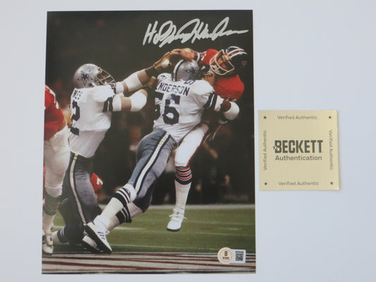 THOMAS HOLLYWOOD HENDERSON SIGNED 8X10 Super Bowl BAS COA