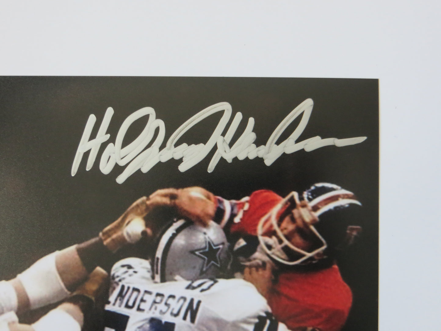 THOMAS HOLLYWOOD HENDERSON SIGNED 8X10 Super Bowl BAS COA