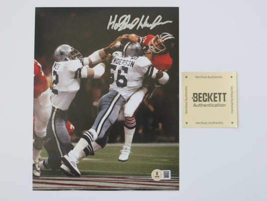 THOMAS HOLLYWOOD HENDERSON SIGNED 8X10 Super Bowl BAS COA