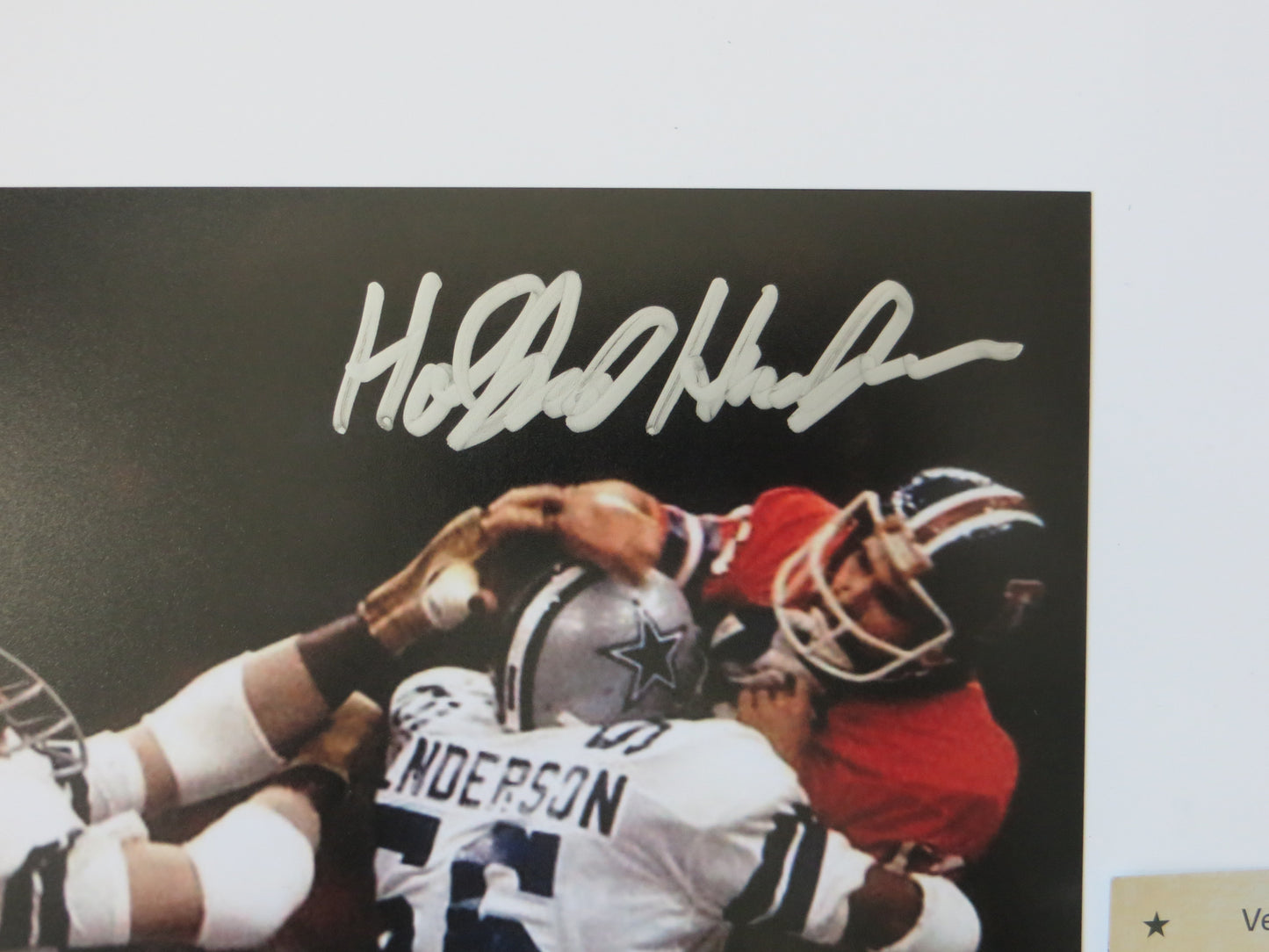 THOMAS HOLLYWOOD HENDERSON SIGNED 8X10 Super Bowl BAS COA