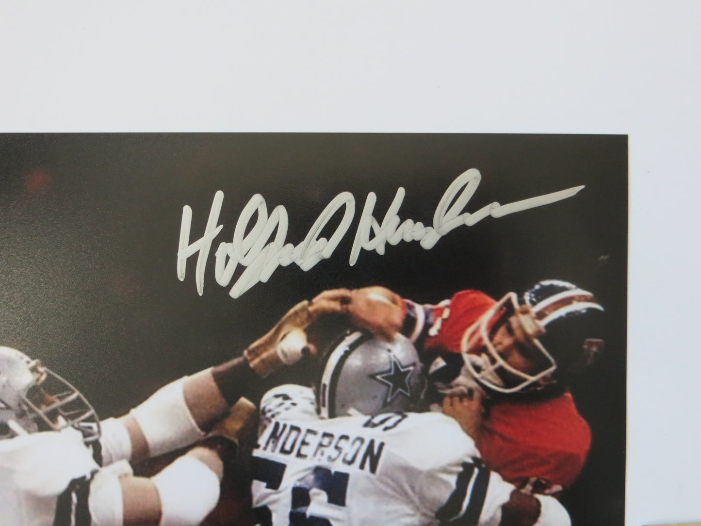 THOMAS HOLLYWOOD HENDERSON SIGNED 8X10 Super Bowl BAS COA