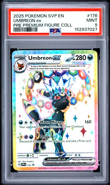 2025 Pokemon - Umbreon ex (Promo) - SVP176 Premium Figure Coll. PSA 9