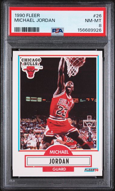 1990 Fleer Michael Jordan #26 PSA 8