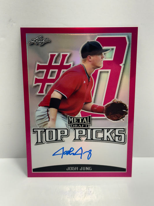 2019 Leaf Josh Jung Metal Draft Pink Top Picks #Tp-JJ1 /20