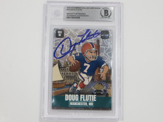 2025 NOVEMBER DCS SIGNED #14 DOUG FLUTE BAS AUTHENTIC AUTO
