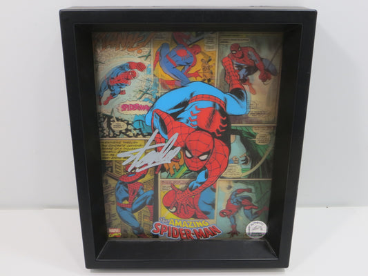 STAN LEE SPIDERMAN SIGNED 3-D Shadowbox MARVEL UNIVERSE DISPLAY StanLeeHolo
