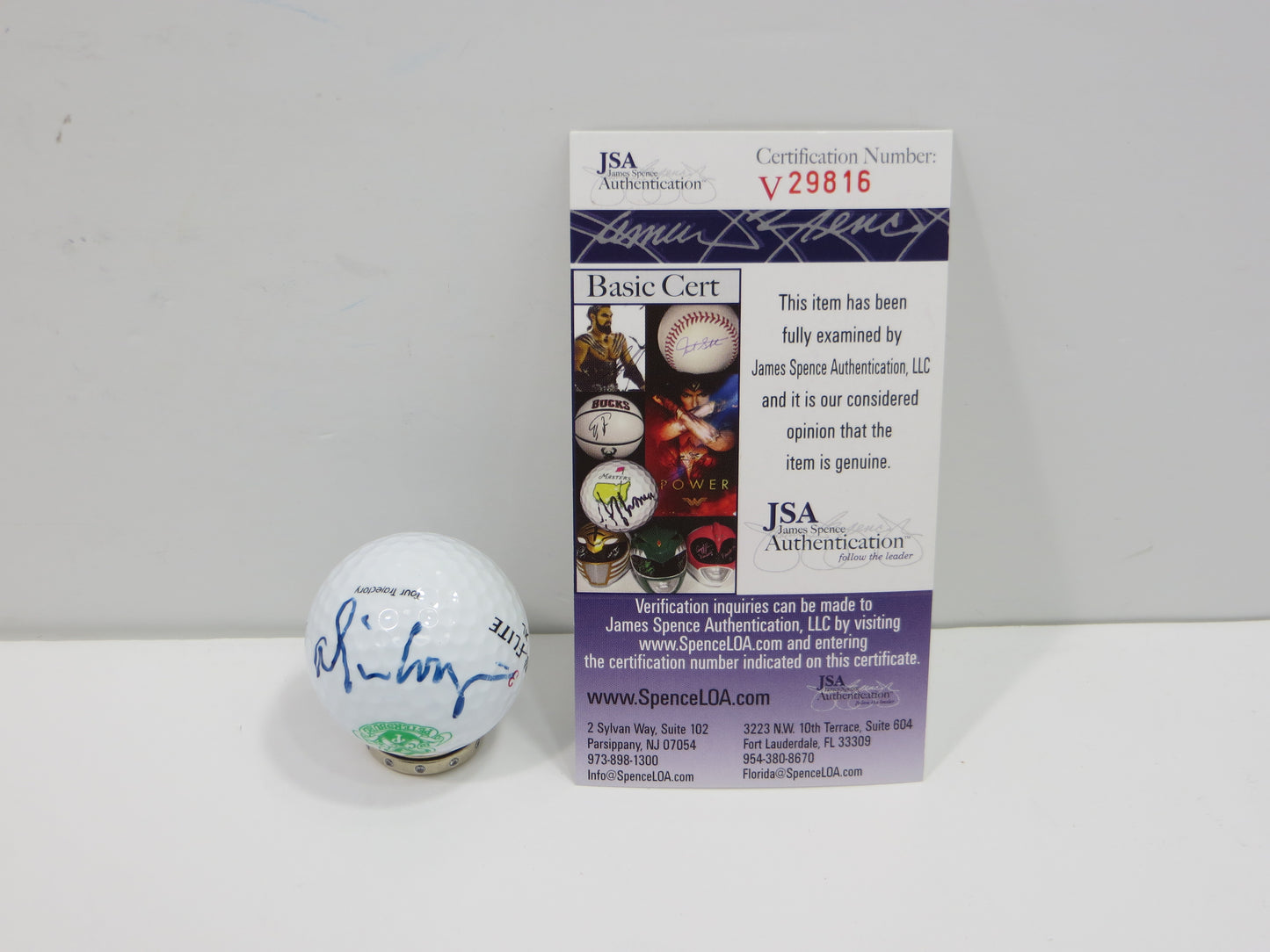 ALICE COOPER SIGNED Top-Flite Golf Ball Rock N Roll WELCOME TO MY NIGHTMARE JSA