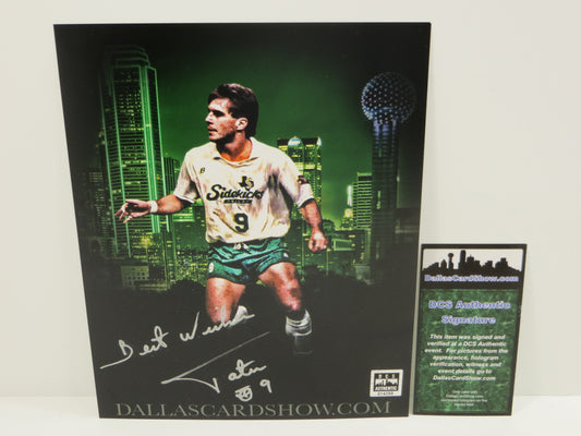 Antonio TATU Pecorari SIGNED 8x10 DALLAS SIDEKICKS Skyline PHOTO DCS Authentic