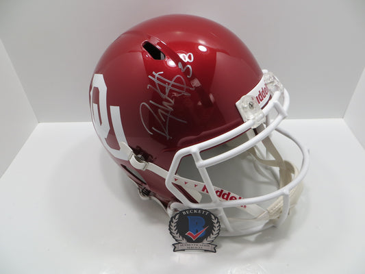 ROY WILLIAMS OU OKLAHOMA SOONERS SIGNED FULL SIZE Helmet Dallas Cowboys BAS
