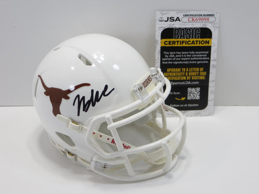 JAYDON BLUE SIGNED TEXAS LONGHORNS MINI HELMET Dallas Cowboys JSA COA