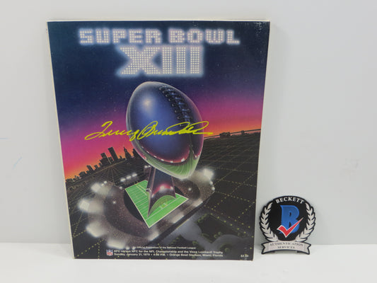 TERRY BRADSHAW PITTSBURGH STEELERS SIGNED Super Bowl XIII Program BAS COA