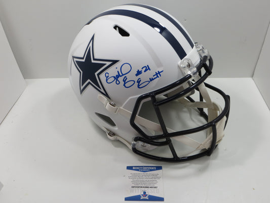EZEKIEL ELLIOTT SIGNED DALLAS COWBOYS FULL SIZE LUNAR ECLIPSE HELMET BAS