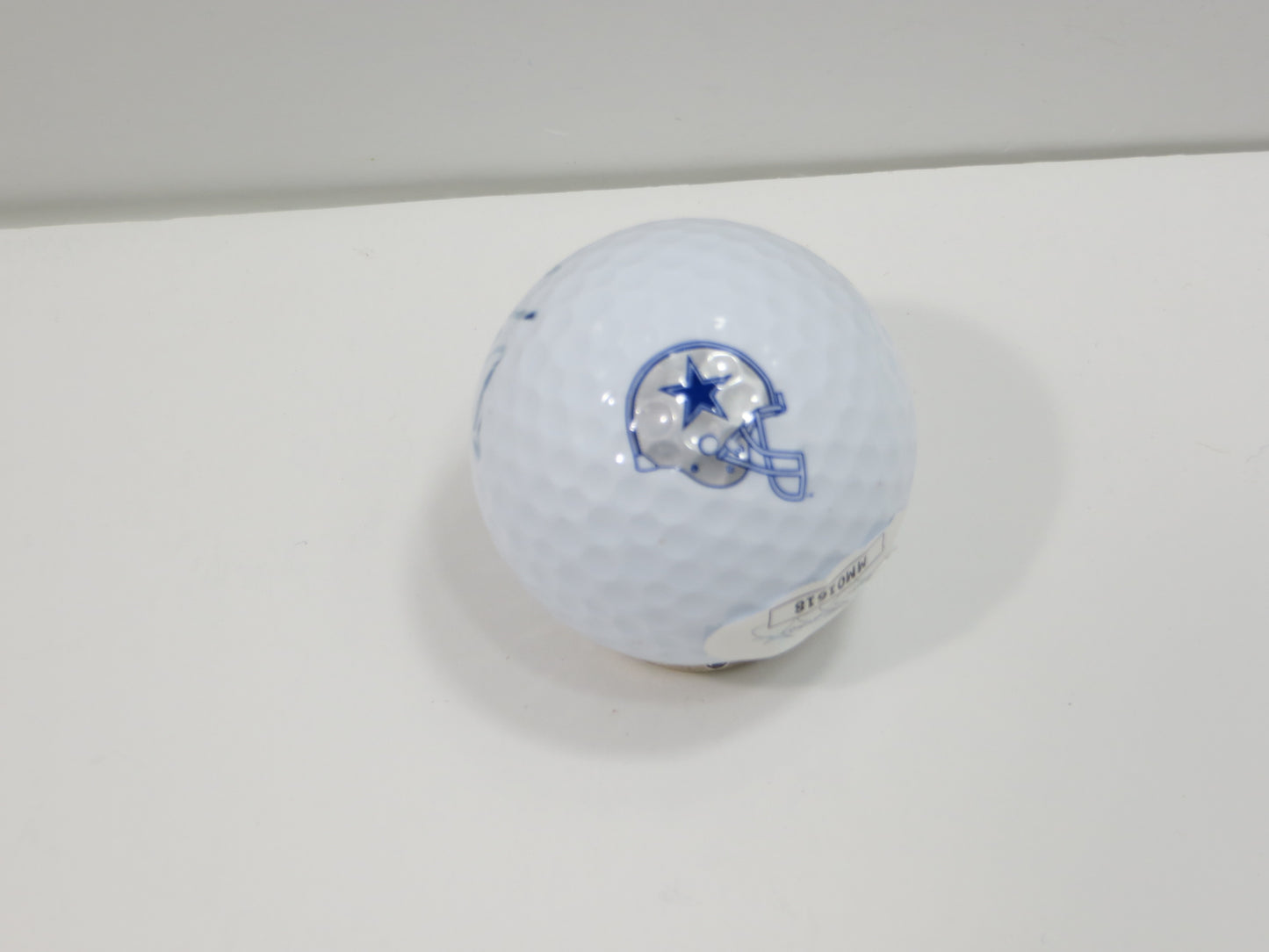 TROY AIKMAN SIGNED DALLAS COWBOYS Golf Ball JSA Sticker