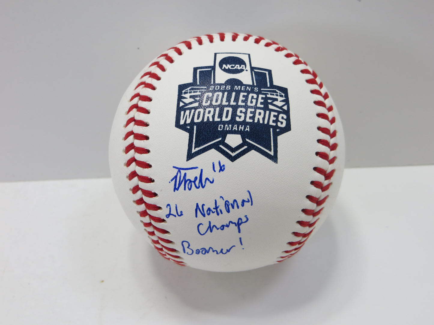 DAYTON TOCKEY SIGNED Rawlings NCAA 2026 WS BASEBALL OU OKLAHOMA SOONERS BAS