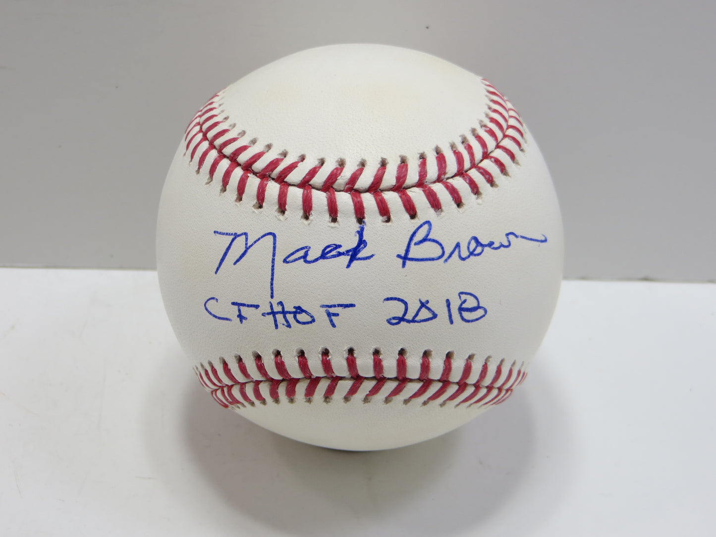 MACK BROWN SIGNED OML BASEBALL w/CFHOF TEXAS LONGHORNS UNC Tar Heels BAS