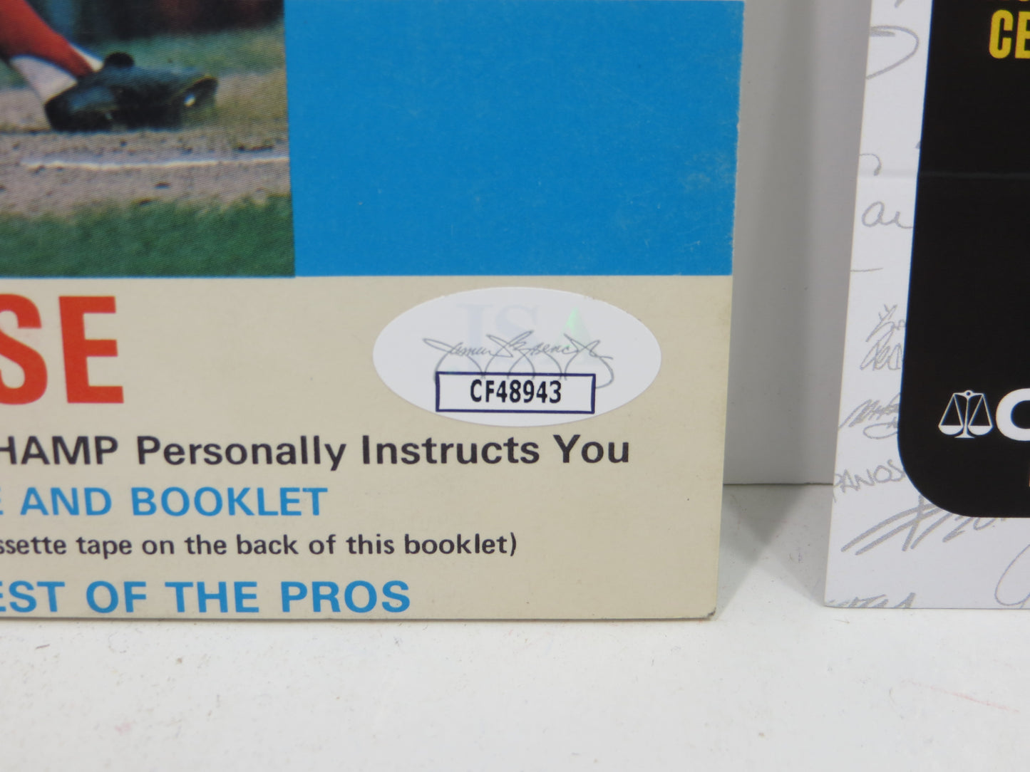 PETE ROSE Cincinnati Reds SIGNED HITTING FUNDAMENTALS BOOK JSA COA