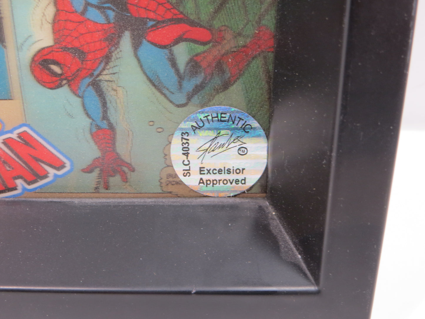 STAN LEE SPIDERMAN SIGNED 3-D Shadowbox MARVEL UNIVERSE DISPLAY StanLeeHolo