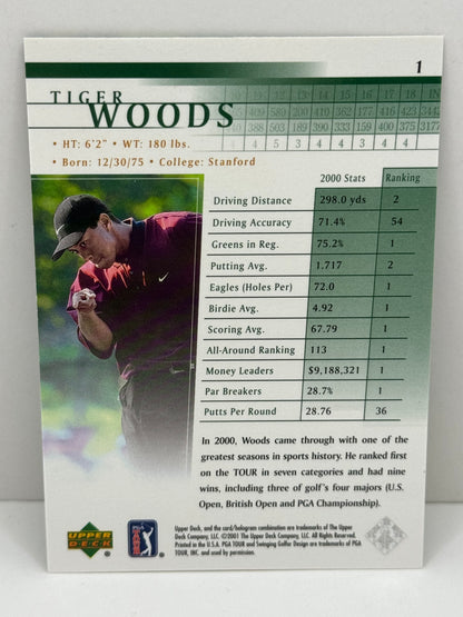 2001 Upper Deck Tiger Woods #1