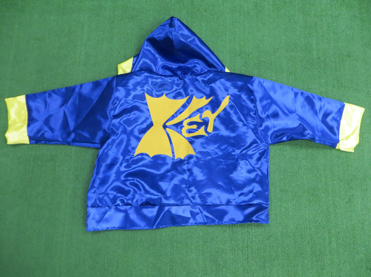 KEVIN VON ERICH SIGNED BLUE RING ROBE w/Iron Claw BAS COA