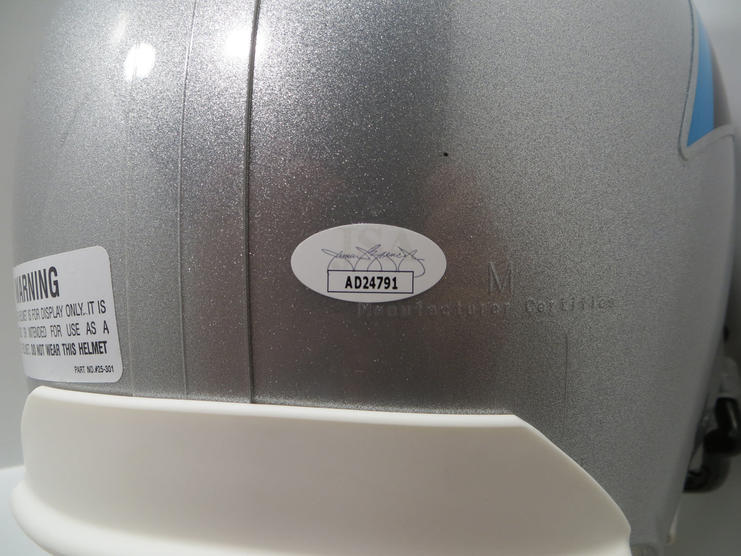 RAGHIB ROCKET ISMAIL SIGNED CAROLINA PANTHERS FULL SIZE HELMET w/KP JSA COA