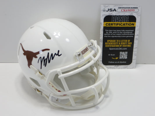 JAYDON BLUE SIGNED TEXAS LONGHORNS MINI HELMET Dallas Cowboys JSA COA