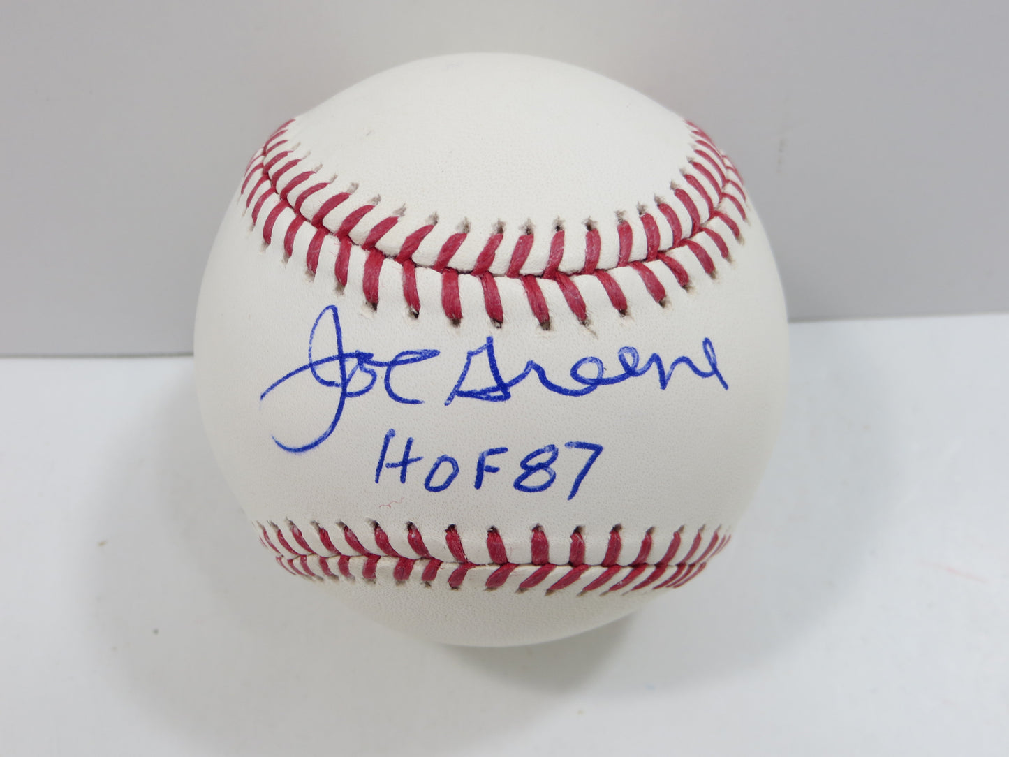 JOE GREENE PITTSBURGH STEELERS SIGNED Rawlings OML BASEBALL w/HOF 87 JSA PROOF