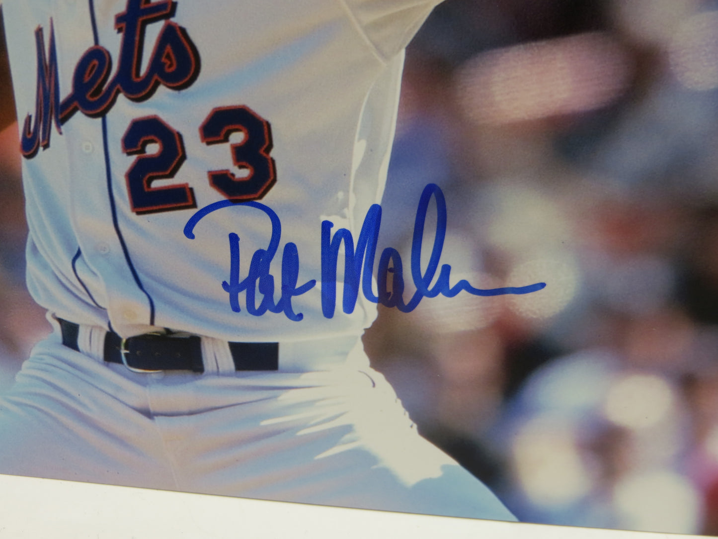 PAT MAHOMES SR. NEW YORK METS SIGNED 8x10 PHOTO TWINS CHIEFS PATRICK JSA COA