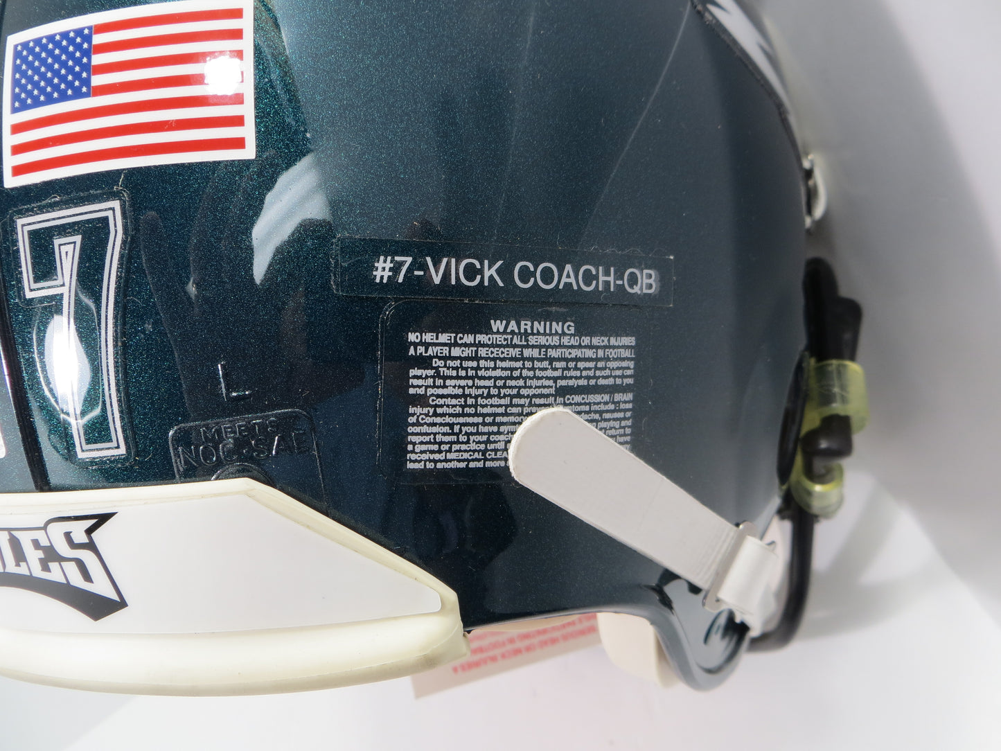 MIKE MICHAEL VICK Philadelphia Eagles SIGNED AUTHENTIC PROLINE HELMET w/VISOR