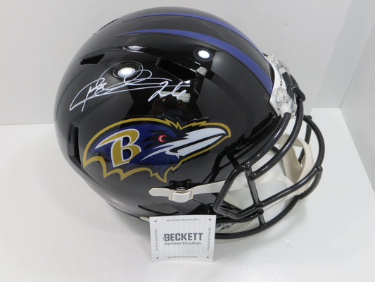 ROD WOODSON BALTIMORE RAVENS SIGNED HELMET w/BAS COA