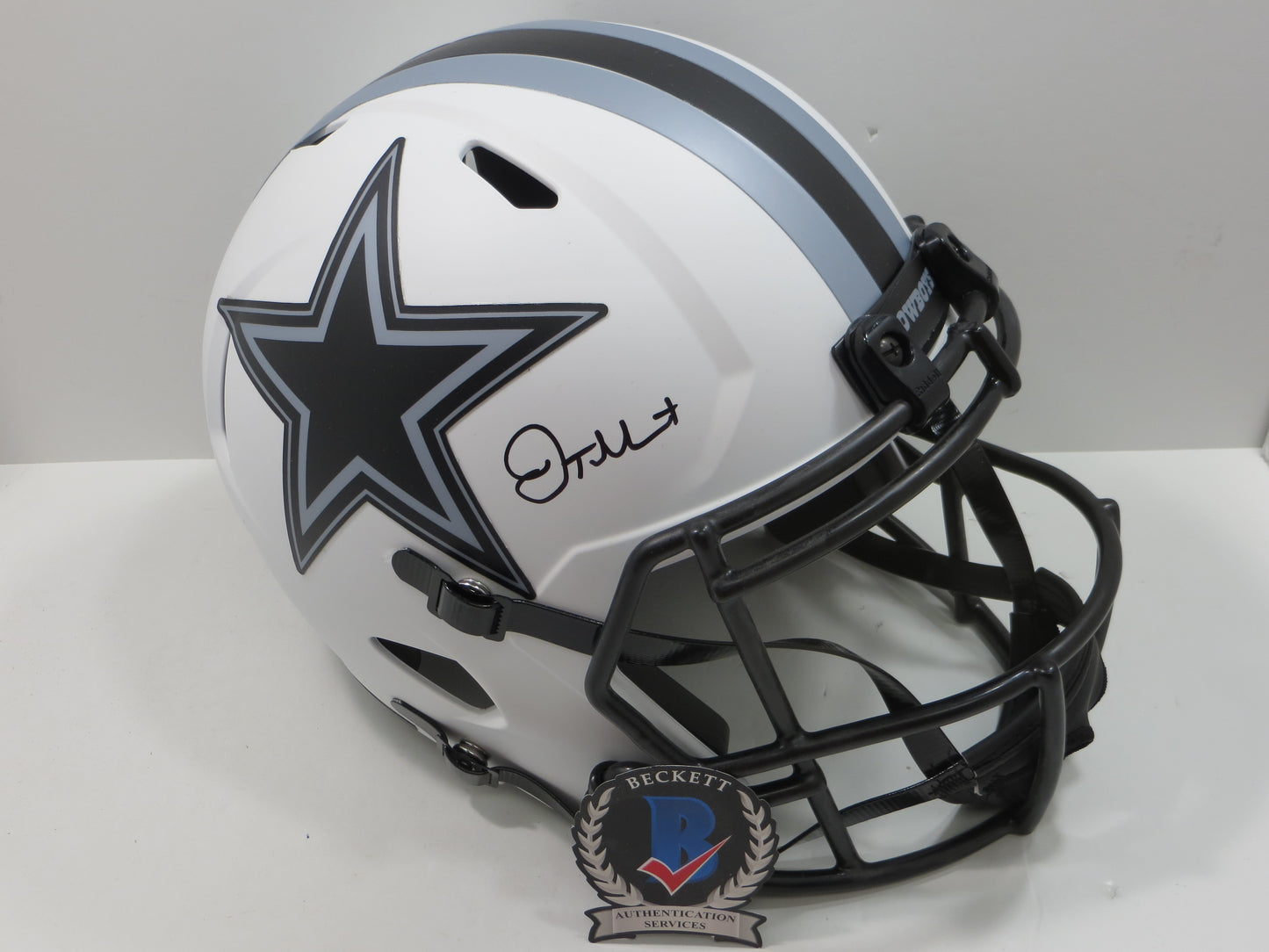 JALEN TOLBERT SIGNED DALLAS COWBOYS FULL SIZE LUNAR ECLIPSE HELMET BAS