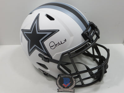 JALEN TOLBERT SIGNED DALLAS COWBOYS FULL SIZE LUNAR ECLIPSE HELMET BAS