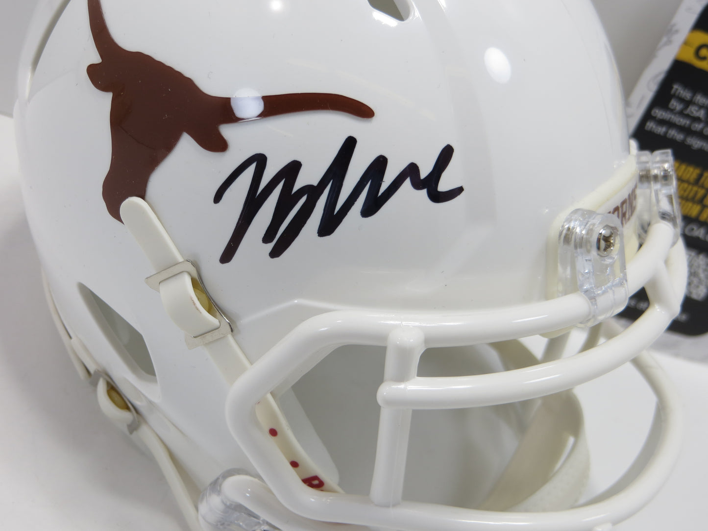 JAYDON BLUE SIGNED TEXAS LONGHORNS MINI HELMET Dallas Cowboys JSA COA