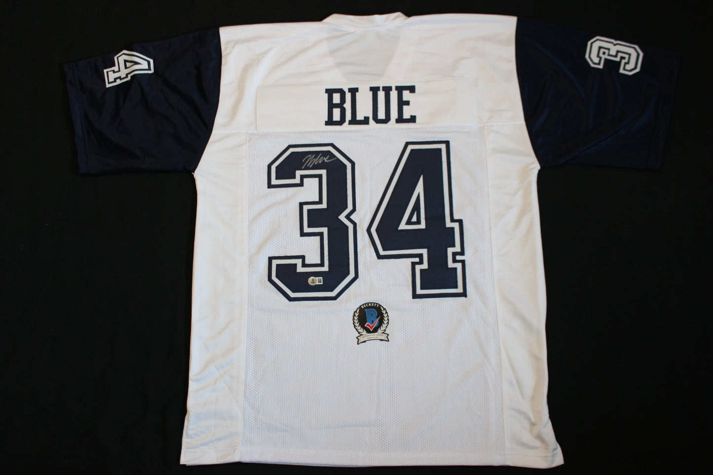 JAYDON BLUE DALLAS COWBOYS SIGNED ALT FOOTBALL JERSEY UT Longhorns BAS COA